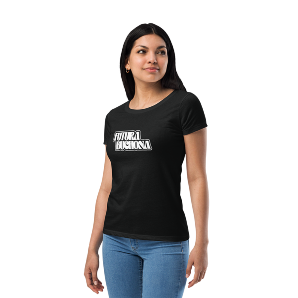 Futura Buchona Women Mujer Playera Tshirt Algodon Premium Blk V1 Front 1