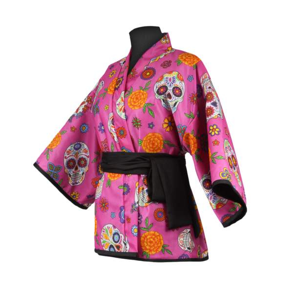 Ponte Uno Dia De Los Muertos Acolchonado Lux Kimono : 3Qtr