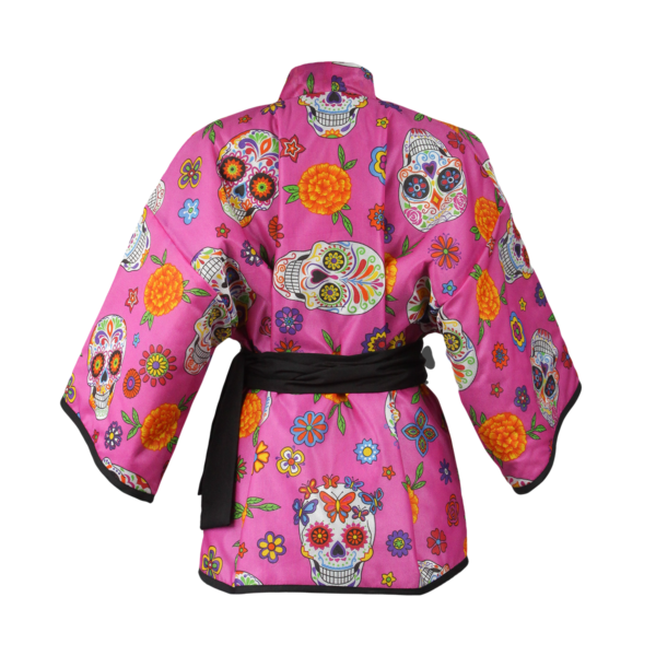 Ponte Uno Dia De Los Muertos Acolchonado Lux Kimono : Back