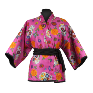 Ponte Uno Dia De Los Muertos Acolchonado Lux Kimono : Front