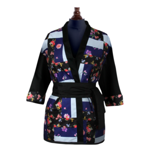 Patronologia Kimono Patchwork Cabina Azul | Front